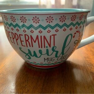 Peppermint Swirl Mug Cake Mug